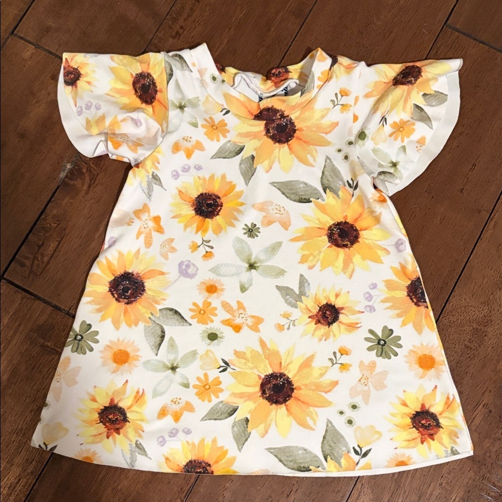 Sunflower Delight Kids Dress